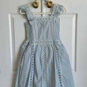 Baby Blue Aqua Eyelet Dress
